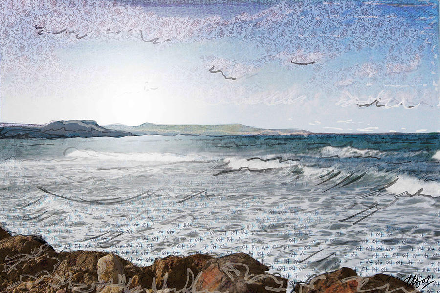 Fabric Sea Digital Art by Laura Hol Art