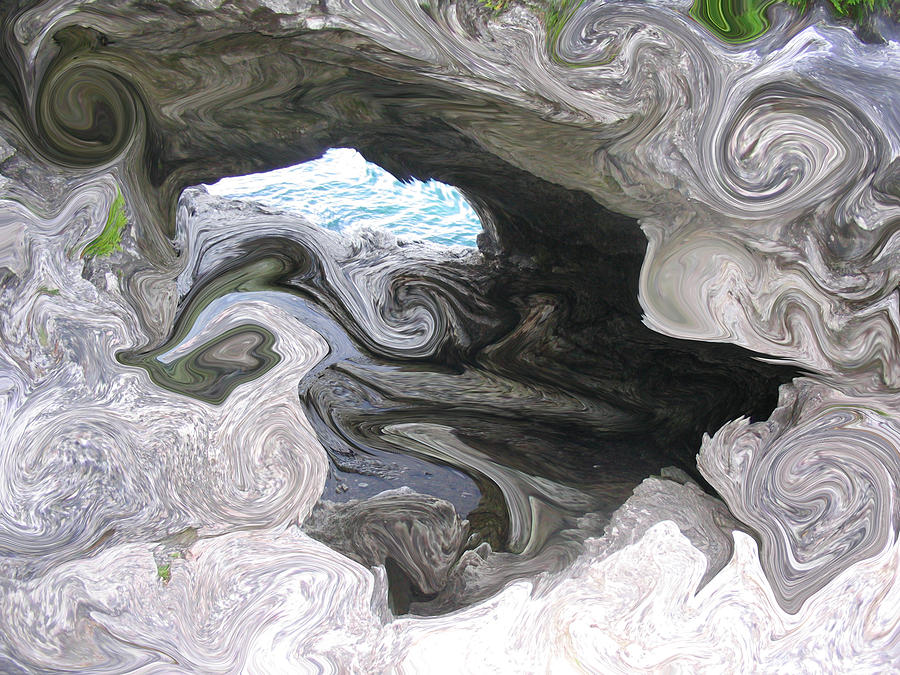 Faces in the Grotto Mixed Media by Bruce Ritchie