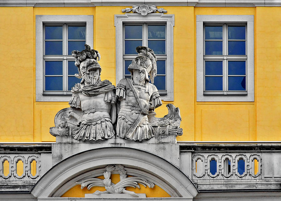 Architecture Photograph - Faces of Places in Dresden by Alexandra Till