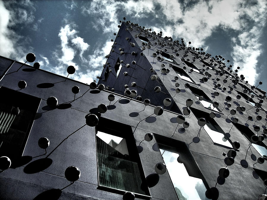 Fachada con los Ojos - Barcelona Photograph by Juergen Weiss