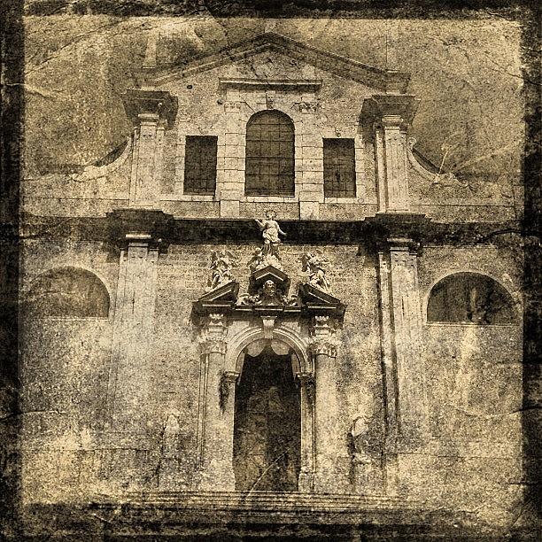 Architecture Photograph - Fading Church #iphone #instagram by Roberto Pagani