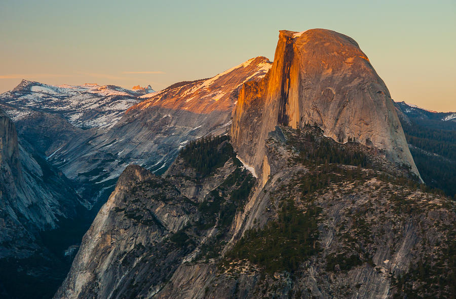Fading Light On Half Dome Photograph by Marc Crumpler