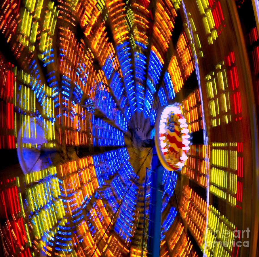 Fairrs Wheel Abstract Photograph by Patty Vicknair