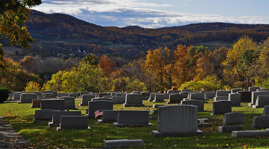 Fairview Cemetery In Autumn Photograph by Trish Tritz