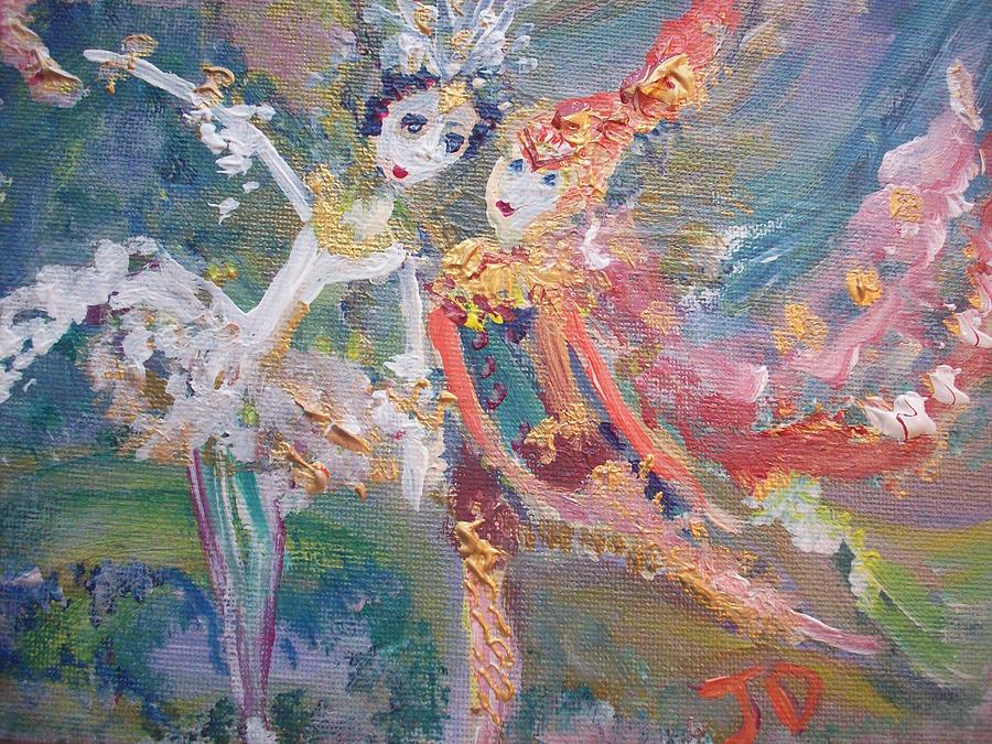 Fairy Dress up Painting by Judith Desrosiers