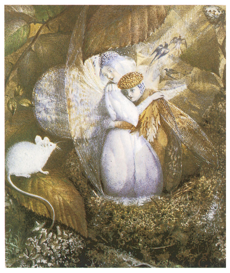 Fairy Lover's in a Bird's Nest Painting by John Anster Fitzgerald ...