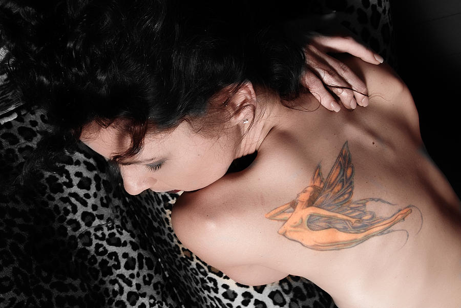 Full Nude Photograph - Fairy Tattoo by Harry Spitz