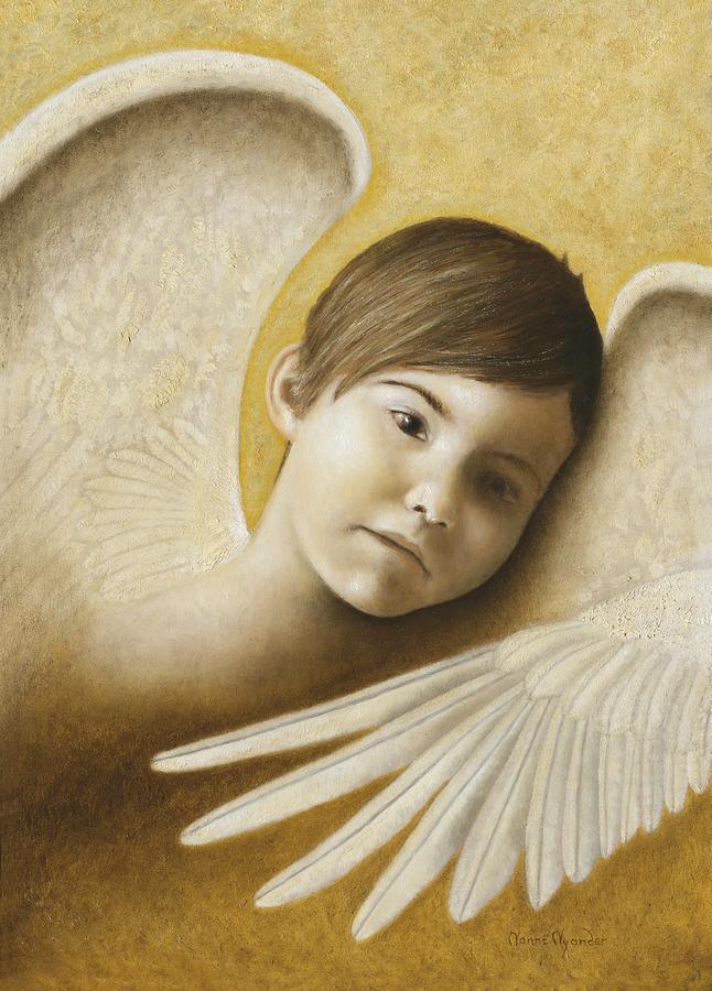 Angel Painting - Faith by Nanne Nyander Angel Painting - Faith by Nanne Nyander