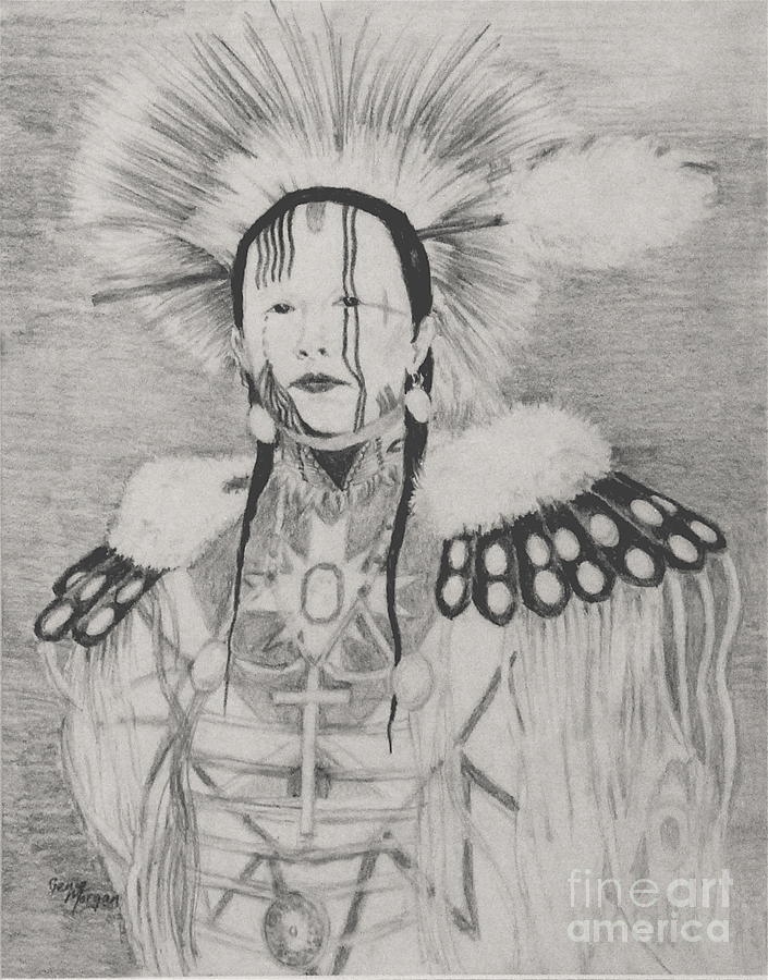 Faithful Warrior Drawing by Genie Morgan