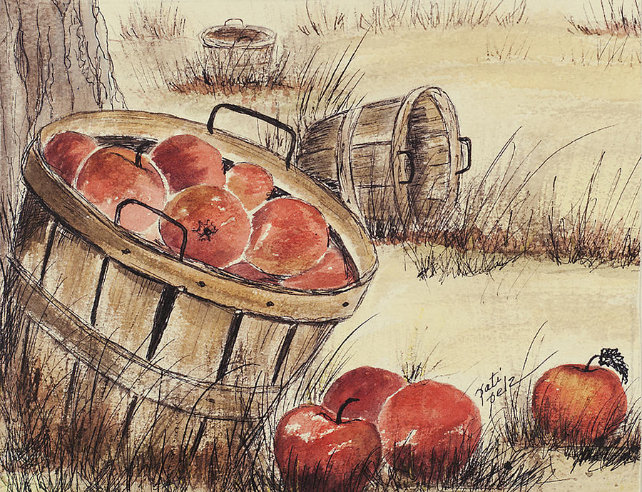 Fall  Apple Harvest Mixed Media by Pati Pelz