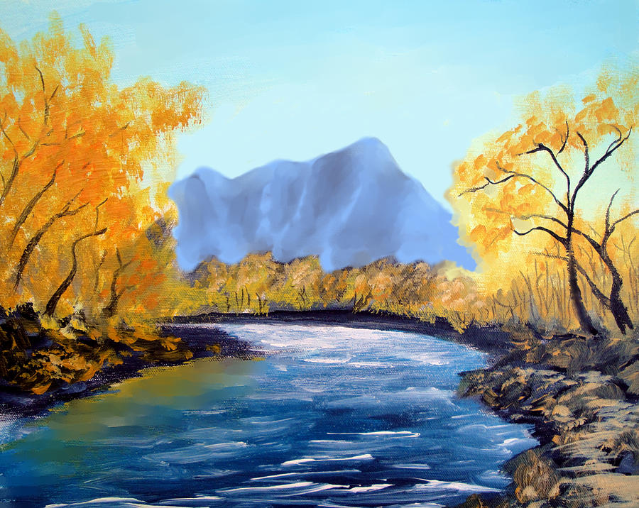 Fall Colors Painting by Larry Cirigliano