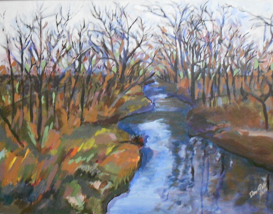 Fall Creek Painting by Daniel Gale