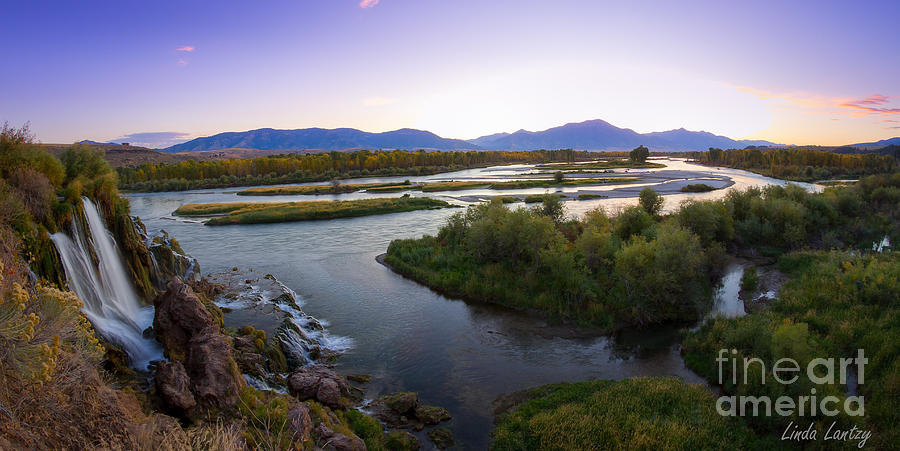 Nature Photograph - Fall Creek Panorama by Idaho Scenic Images Linda Lantzy
