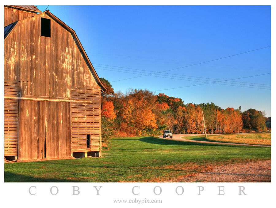 Fall Drive Photograph by Coby Cooper