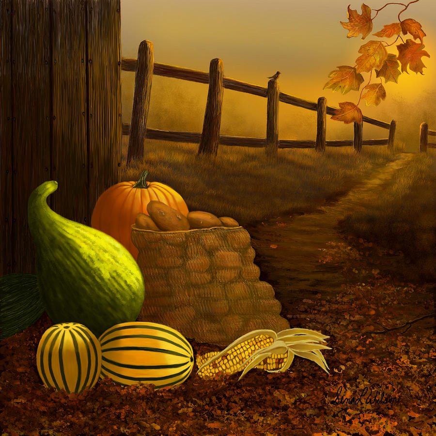 Fall Harvest Painting by Sena Wilson