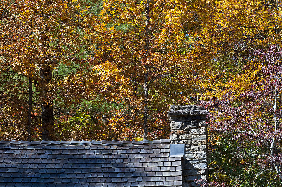 Fall House in Carolina Photograph by Kenneth Albin