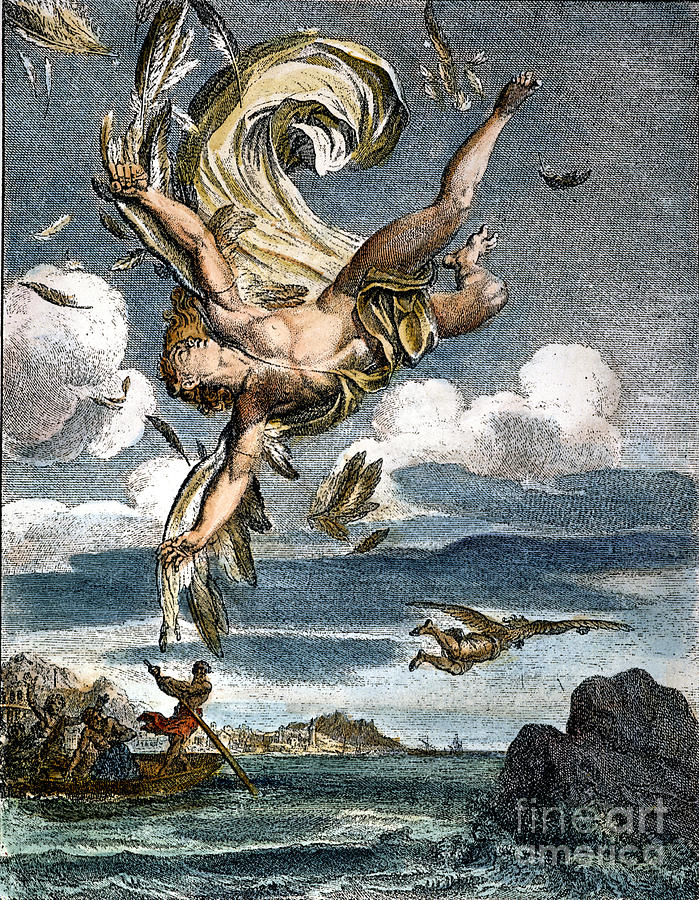 Fall Of Icarus Photograph by Granger