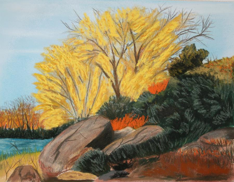 Fall on Mint Creek Pastel by Michele Turney