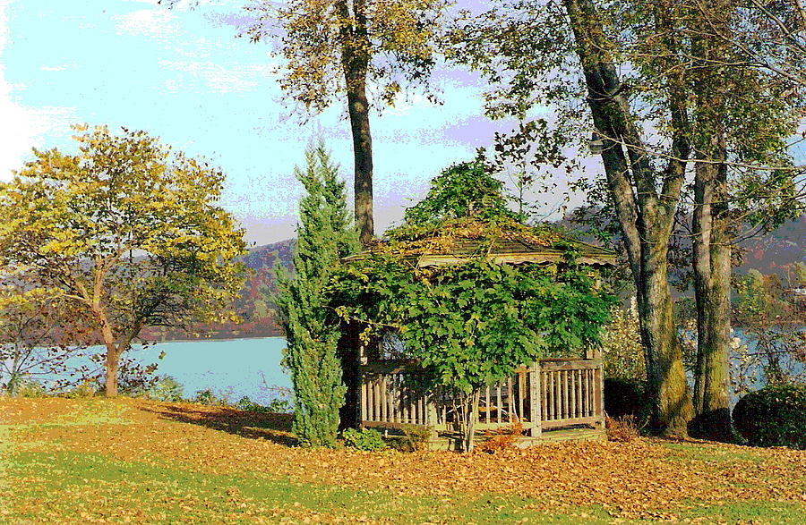 Fall on the Ohio Photograph by Padre Art