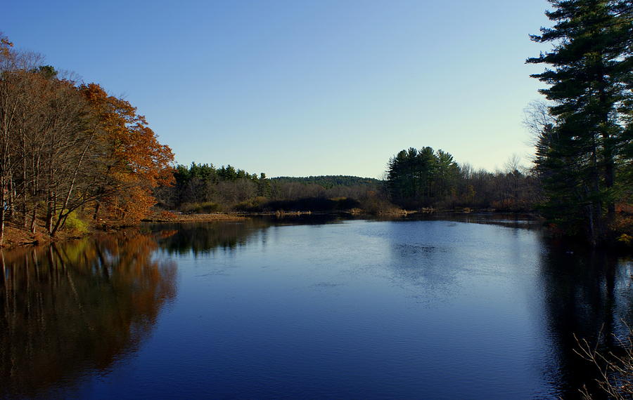 Fall Pond Photograph by Lois Lepisto
