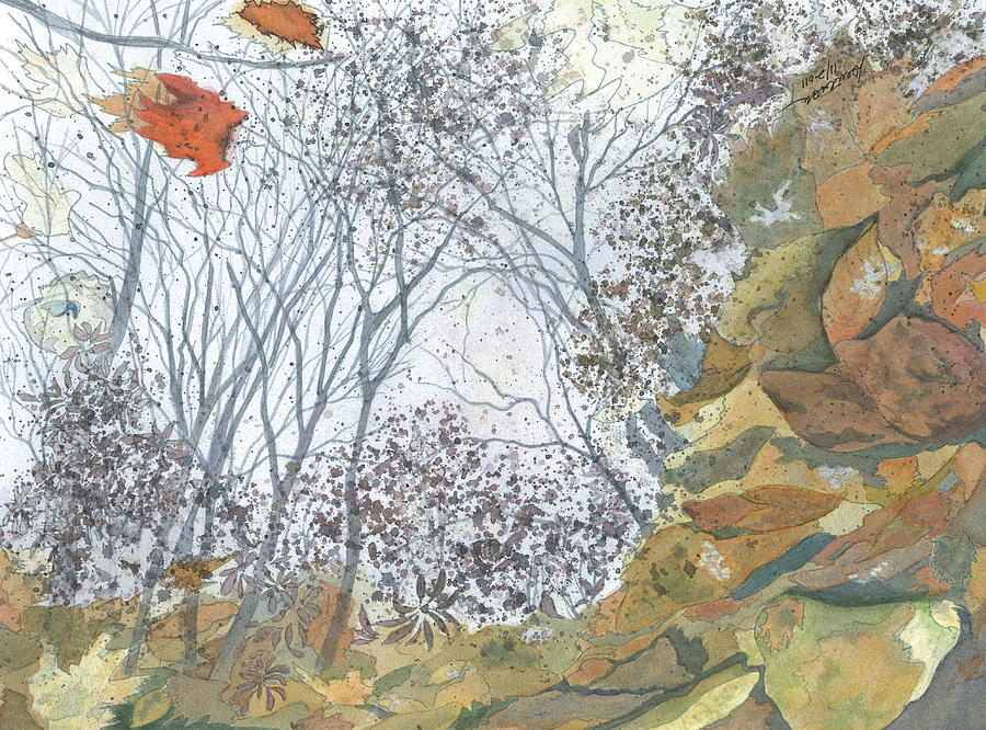 Fall Reflections III Painting by Joel Deutsch