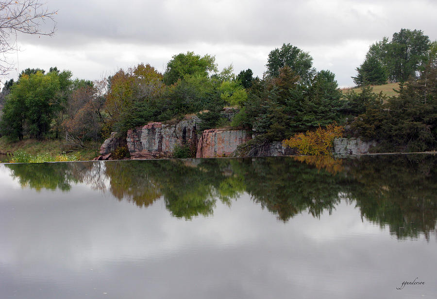 Fall scene at Split Rock State Park Photograph by Gary Gunderson