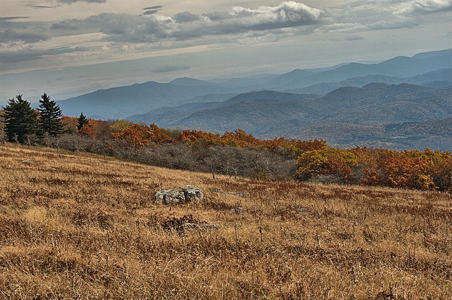 Fall Photograph - Fall Scene on Whitetop Mountain Va by Mel Hensley