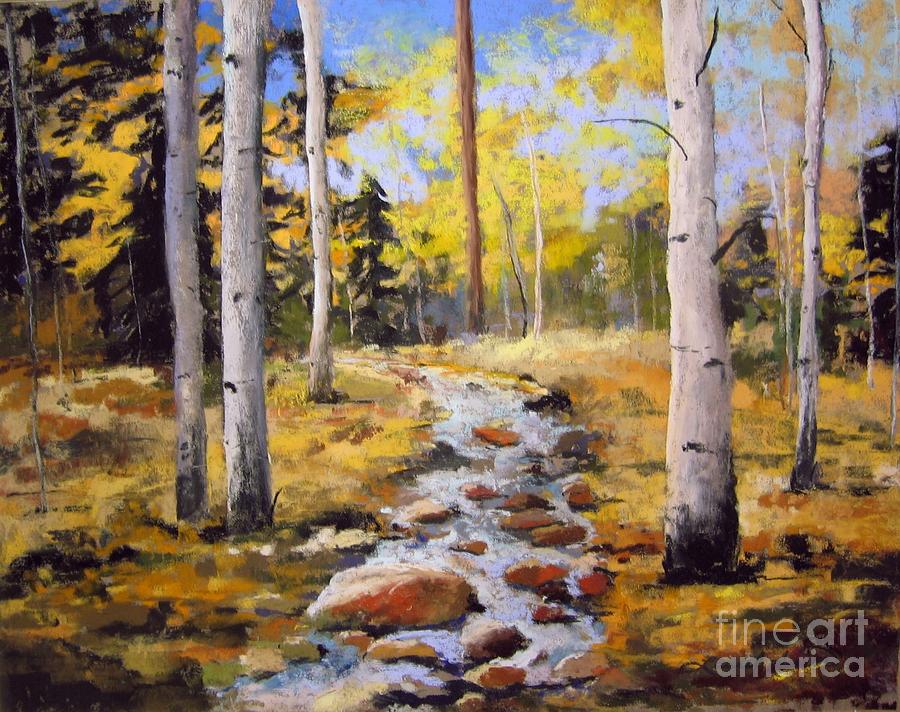 Fall Painting - Fall Stream by Laurel Astor