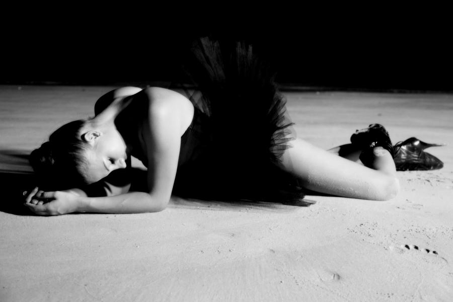 Girl Photograph - Fallen Ballerina by Clarisa Steyn.