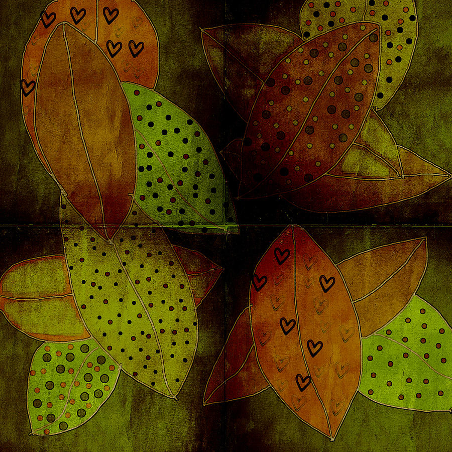 Fallen Leaves Digital Art by Bonnie Bruno