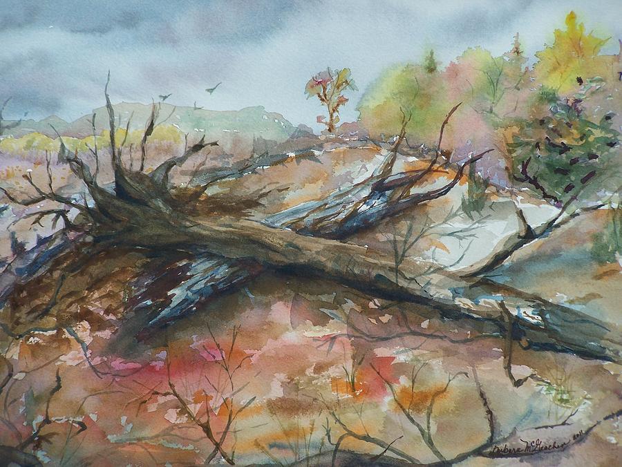 Fallen Trees Painting by Barbara McGeachen