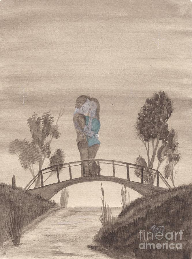 Romance Painting - Falling... by Robert Meszaros Romance Painting - Falling... by Robert Meszaros