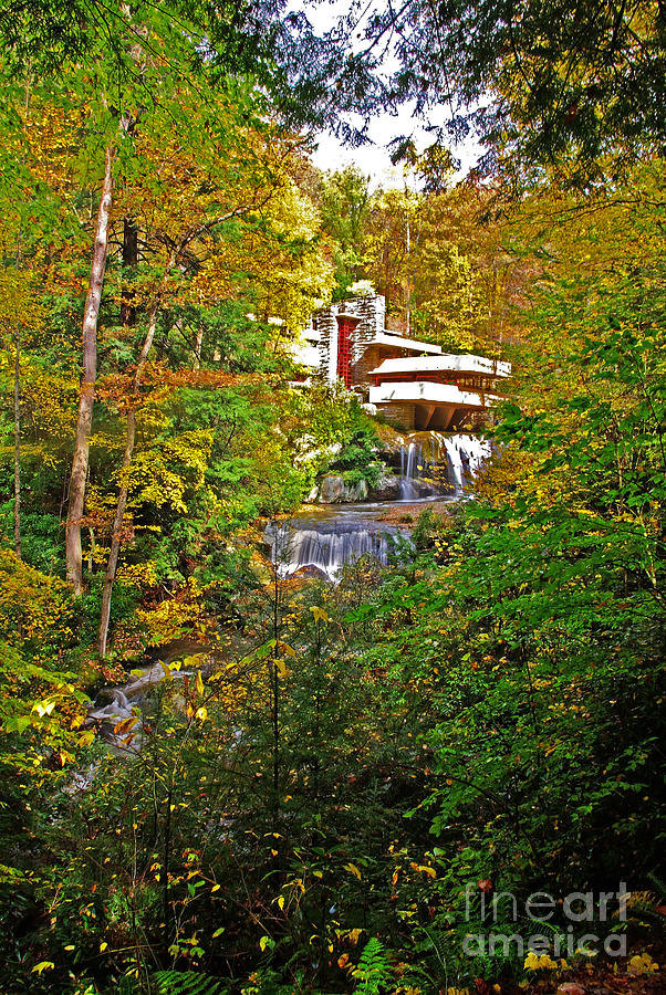 Falling Waters House Setting Photograph by Rich Walter