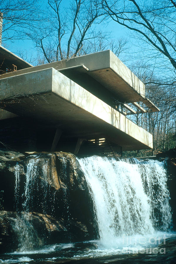 Architecture Photograph - Fallingwater by Photo Researchers, Inc.