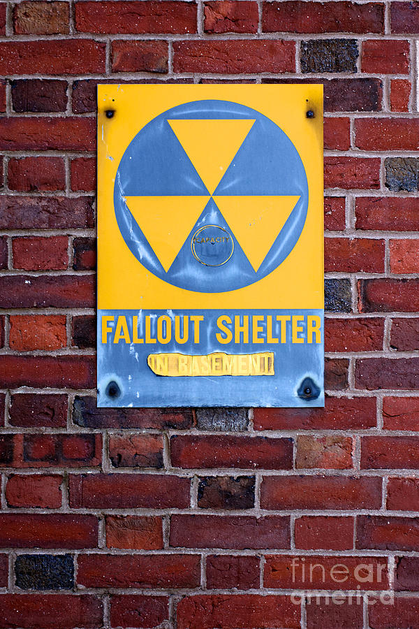 authentic fallout shelter sign