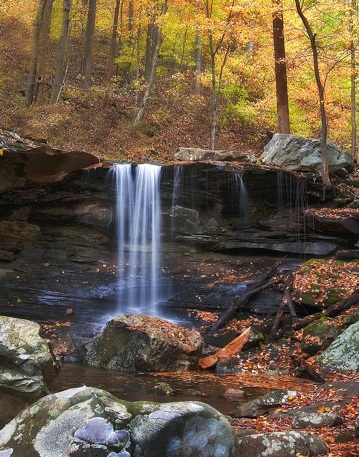 Falls At Frozen Head Photograph by Charles Fletcher - Fine Art America