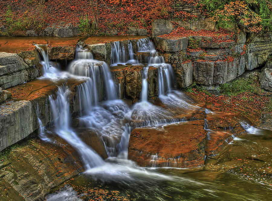 Falls In The Fall Photograph by Evelina Kremsdorf