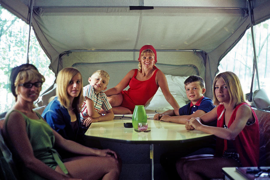 Family Camping  Photograph by Donald Miller
