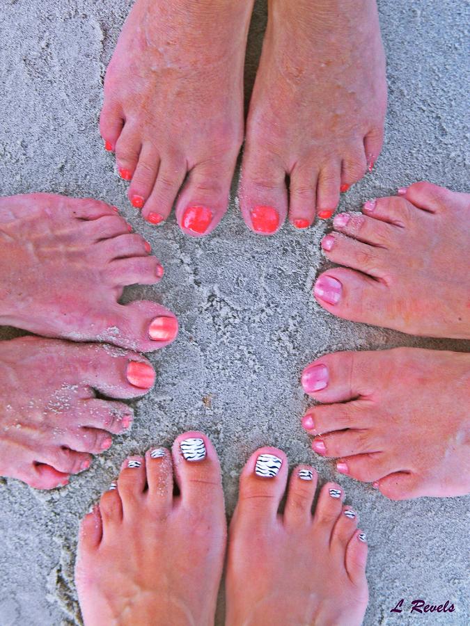 Family Feet Photograph by Leslie Revels