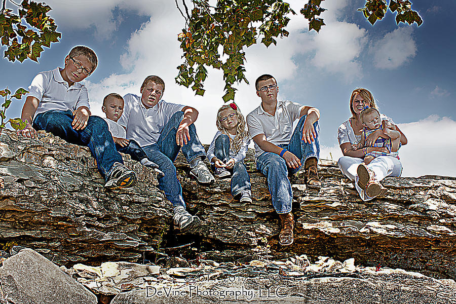 Rocks Photograph - Family fun by Stephani JeauxDeVine