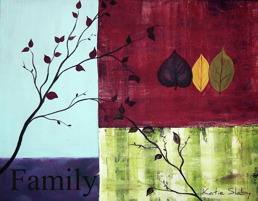 Fall Painting - Family by Katie Slaby