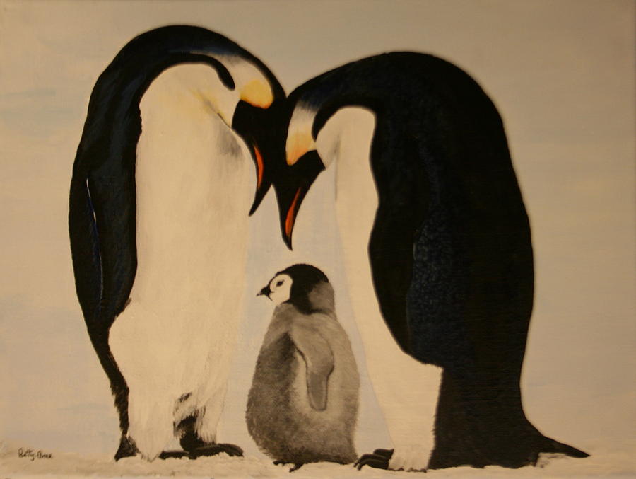 Family Love Painting by Betty-Anne McDonald
