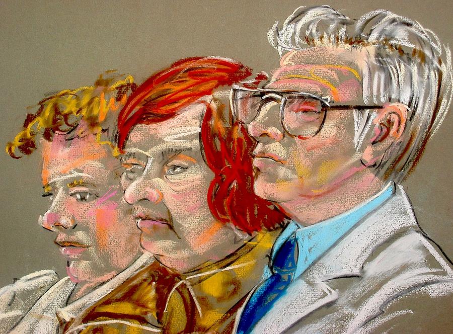 Family of the Defendant  Painting by Les Leffingwell