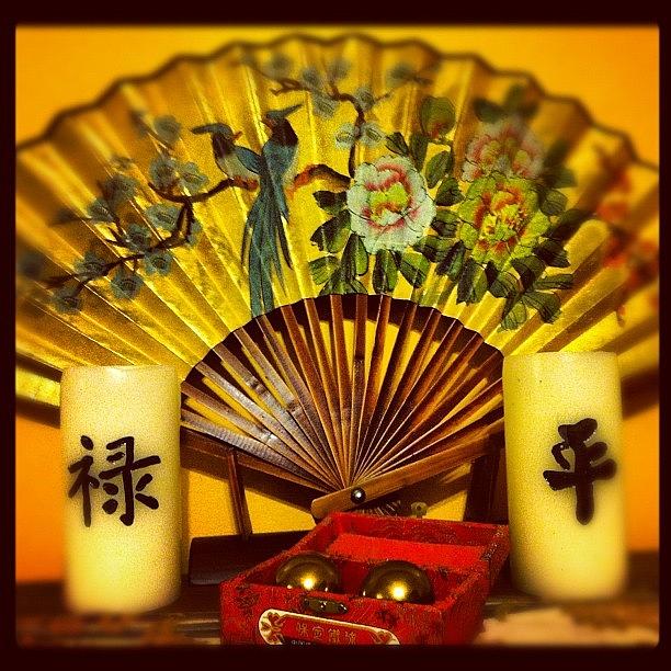 Candle Photograph - #fan #oriental #travelingram by Angela Ritchie