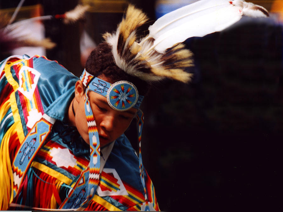 Fancy Dancer at Pow Wow Mixed Media by Bruce Ritchie