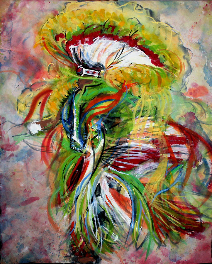 fancy Dancer II Painting by Christine Chzasz Fine Art America