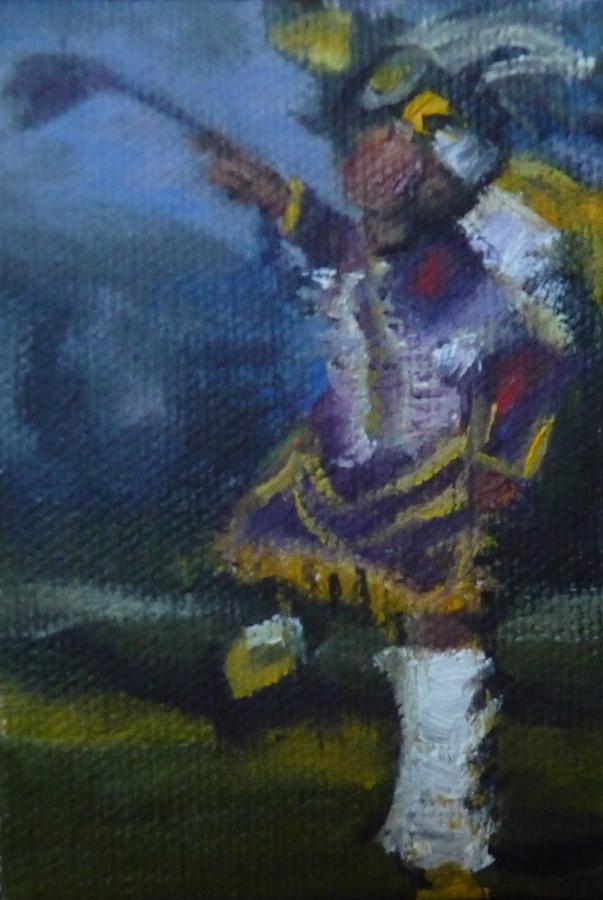 Fancy Dancer Long Beach Pow Wow Painting by Jessmyne Stephenson