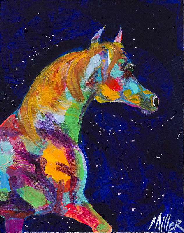 Horse Painting - Fancy Prancer by Tracy Miller