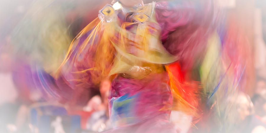 Kamloopa Pow Wow Photograph - Fancy Shawl Dancer 1 by Linda McRae