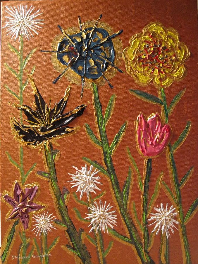 Flower Painting - Fantasy Garden by Sharon  De Vore